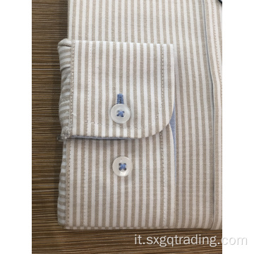 Camicia donna a righe 100% cotone tinto filo